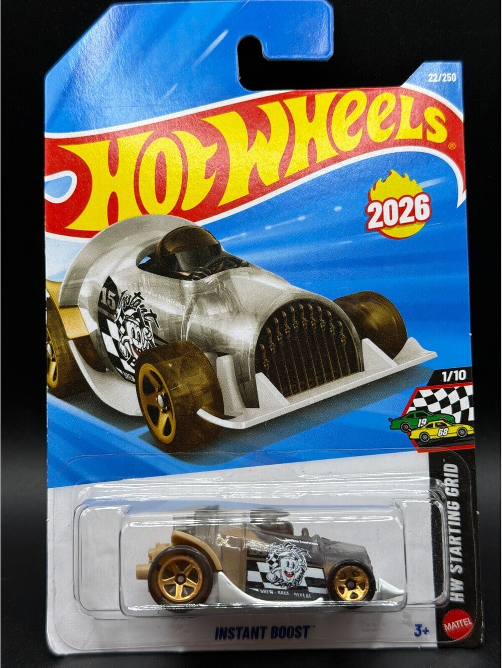 Hot Wheels 2026 Instant Boost Clear Black Brown HW Starting Grid 1/10 JJK73 NIB